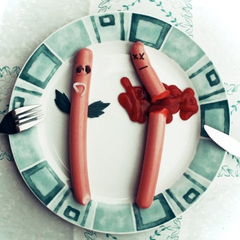 Egy  virsli halála  🙂