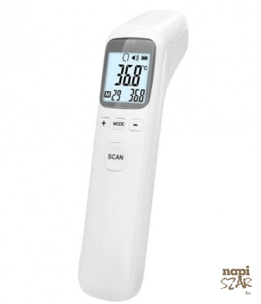 Érintés nélküli infravörös láz- és hőmérő (x)