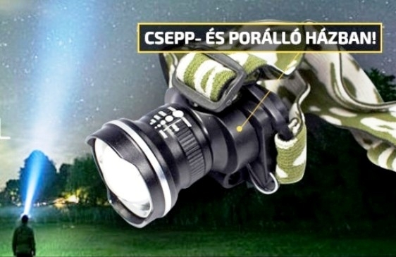 Tölthető CREE LED fejlámpa - Hétvégi AKCIÓ! ( tipp )