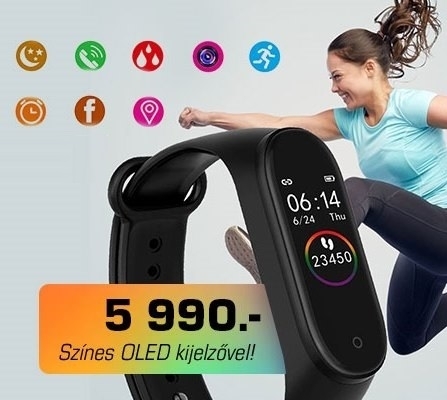 Aktivitásmérő okoskarkötő  - Tartsd szemmel a tevékenységeidet (x)