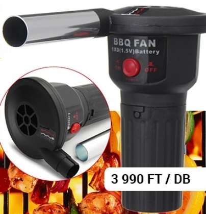 Elektromos grillfúvó nagy erejű ventilátorral (x)