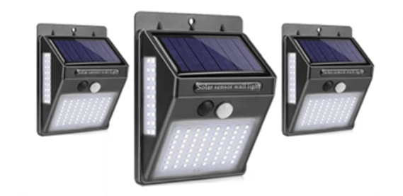 Brutális fényerejű napelemes mozgásérzékelős lámpa (x)