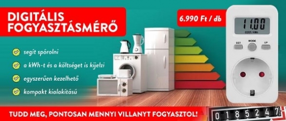 Digitális fogasztásmérő - Segít spórolni! 