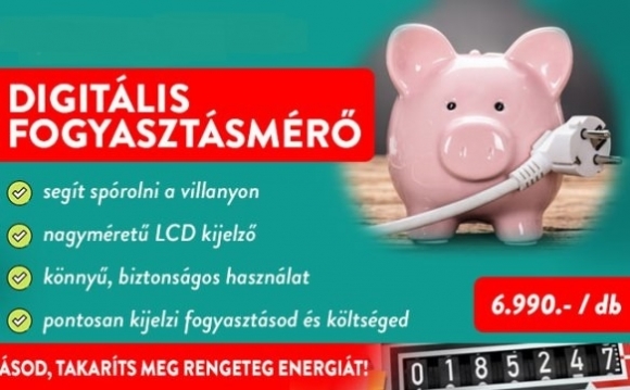 Digitális fogyasztásmérő/okoskonnektor (x)