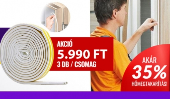 Öntapadós ajtó- és ablakszigetelő szalag (x)