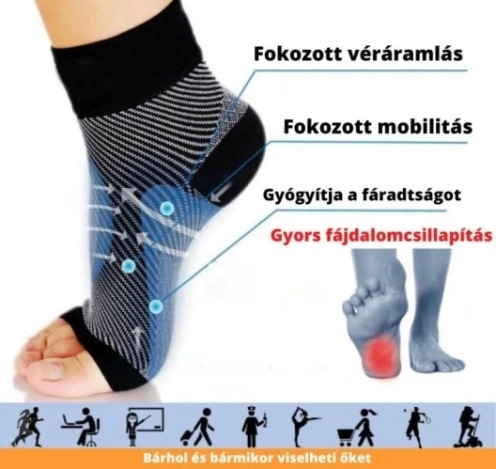 Perfect Feet kompressziós zokni - A lábfájás megelőzésére és enyhítésére (x)