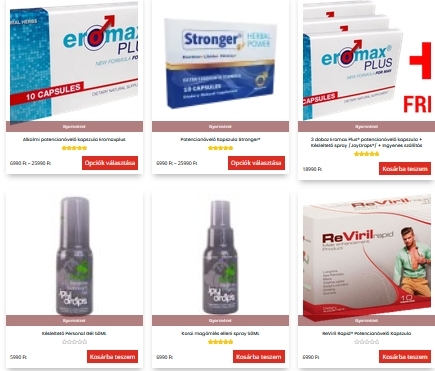 Alkalmi potencianövelő kapszulák (x)