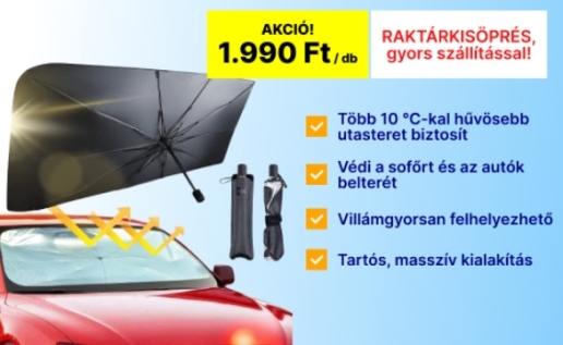 Összecsukható autós napernyő - Most verhetetlen áron (x)