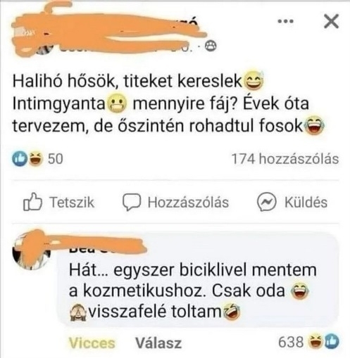 Intimgyanta témában érkezett kérdés