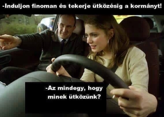 Visszakérdezett a tanuló vezető