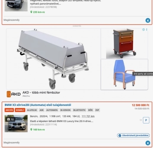 Egy kedves reklám, ha otthon rendszeresen halottat szállítanál