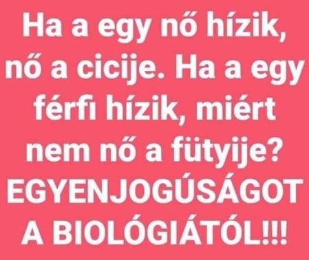 Egyenjogúságot! 🙂