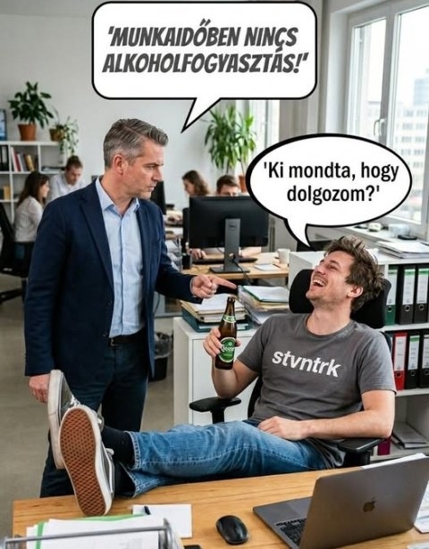 Egy kép 5 perccel azelőtt, hogy kirúgták a srácot a melóhelyéről